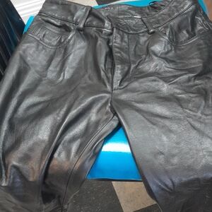Womens Wilson Leather Maxima Black Leather Pants Suze 8 Very Nice Preowned Cond